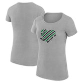NHL Dallas Stars G-III 4Her by Carl Banks Women's Super-Slim Fit Lightweight Heart T-Shirt