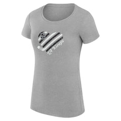 NHL Los Angeles Kings G-III 4Her by Carl Banks Women's Super-Slim Fit Lightweight Heart T-Shirt