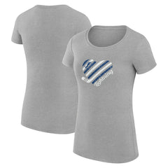NHL Tampa Bay Lightning G-III 4Her by Carl Banks Women's Super-Slim Fit Lightweight Heart T-Shirt