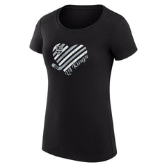 NHL Los Angeles Kings G-III 4Her by Carl Banks Women's Super-Slim Fit Lightweight Heart T-Shirt