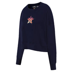 Navy Houston Astros Pro Standard Women's Painted Sky Pullover Sweatshirt