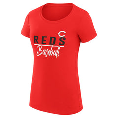Red Cincinnati Reds G-III 4Her by Carl Banks Women's Super-Slim Fit Lightweight Team Graphic T-Shirt