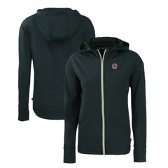 Navy Chicago Cubs Cutter & Buck Women's Daybreak Eco Recycled Full-Zip Hoodie