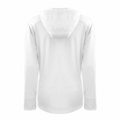 White Milwaukee Brewers Cutter & Buck Women's Daybreak Eco Recycled Half-Zip Hoodie