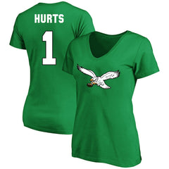 Jalen Hurts Women's Plus Size Fair Catch Name & Number Scoop Neck T-Shirt - Philadelphia Eagles T-shirts