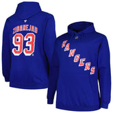 NHL Mika Zibanejad New York Rangers Profile Big & Tall Name & Number Pullover Hoodie