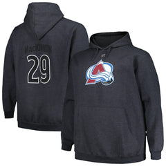 NHL Nathan MacKinnon Colorado Avalanche Profile Big & Tall Name & Number Pullover Hoodie