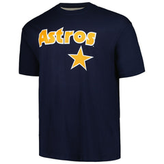 Navy Jeff Bagwell Houston Astros Profile Big & Tall Cooperstown Collection Player Name & Number T-Shirt