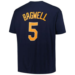 Navy Jeff Bagwell Houston Astros Profile Big & Tall Cooperstown Collection Player Name & Number T-Shirt