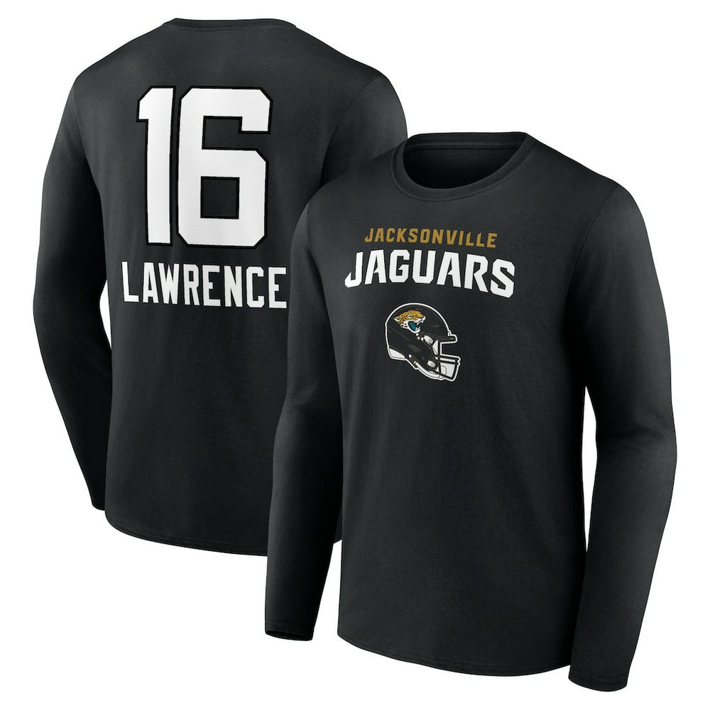 Trevor Lawrence Team Wordmark Long Sleeve T-Shirt - Jacksonville Jaguars T-shirts