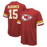 Patrick Mahomes Majestic Threads Name & Number Oversize Fit T-Shirt - Kansas City Chiefs T-shirts