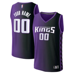 Fanatics Sacramento Kings Youth Fast Break Custom Replica Jersey