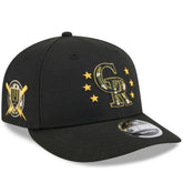 Black Colorado Rockies New Era 2024 Armed Forces Day Low Profile 9FIFTY Snapback Hat
