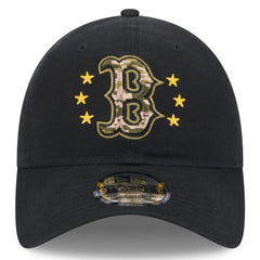 Black Boston Red Sox New Era 2024 Armed Forces Day 9TWENTY Adjustable Hat