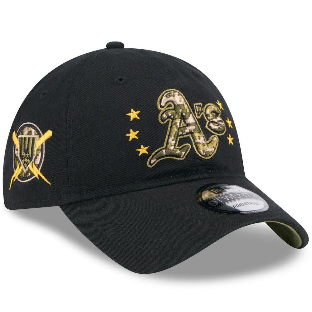 Black Athletics New Era 2024 Armed Forces Day 9TWENTY Adjustable Hat