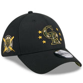 Black Colorado Rockies New Era 2024 Armed Forces Day 39THIRTY Flex Hat