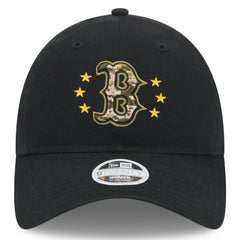 Black Boston Red Sox New Era Women's 2024 Armed Forces Day 9TWENTY Adjustable Hat