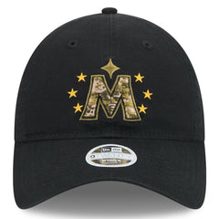 Black Minnesota Twins New Era Women's 2024 Armed Forces Day 9TWENTY Adjustable Hat