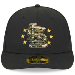 Black St. Louis Cardinals New Era 2024 Armed Forces Day Low Profile 59FIFTY Fitted Hat