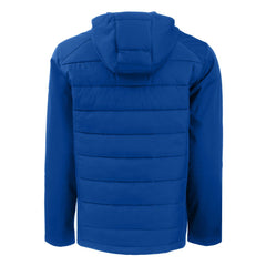 Royal New York Mets Cutter & Buck Evoke Hybrid Eco Softshell Recycled Full-Zip Hoodie