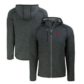 Heather Charcoal Philadelphia Phillies Cutter & Buck Mainsail Full-Zip Hooded Jacket