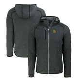 Heather Charcoal San Diego Padres Cutter & Buck Mainsail Full-Zip Hooded Jacket
