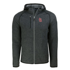 Heather Charcoal St. Louis Cardinals Cutter & Buck Mainsail Full-Zip Hooded Jacket