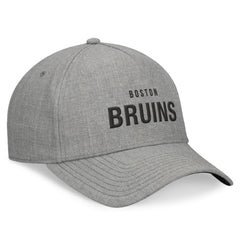 NHL Boston Bruins Fanatics Elements A-Frame Leather Strapback Hat