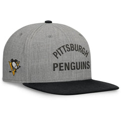 NHL Pittsburgh Penguins Fanatics Elements Flat Brim Leather Strapback Hat