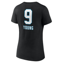 Bryce Young Women's Team Wordmark Name & Number V-Neck T-Shirt - Carolina Panthers T-shirts