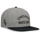 Heather Gray/Black Chicago White Sox Fanatics Elements Flat Brim Snapbuckle Hat