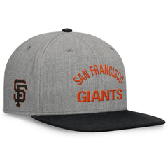 Heather Gray/Black San Francisco Giants Fanatics Elements Flat Brim Snapbuckle Hat