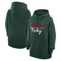 NHL Minnesota Wild G-III 4Her by Carl Banks Women's Team Sport Tri-Blend Fleece Hoodie