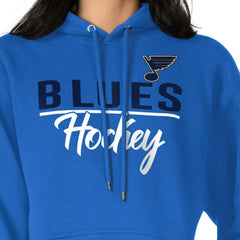 NHL St. Louis Blues G-III 4Her by Carl Banks Women's Team Sport Tri-Blend Fleece Hoodie