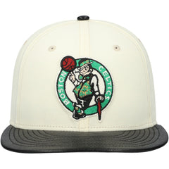 New Era Boston Celtics Faux Leather Visor Two-Tone 59FIFTY Fitted Hat