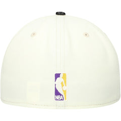 New Era Los Angeles Lakers Faux Leather Visor Two-Tone 59FIFTY Fitted Hat