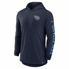 Blitz Tri-Blend Dri-FIT Long Sleeve Hoodie T-Shirt - Tennessee Titans Hoodies