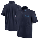 2024 Sideline Coach Short Sleeve Half-Zip Hoodie Jacket - Tennessee Titans Hoodies