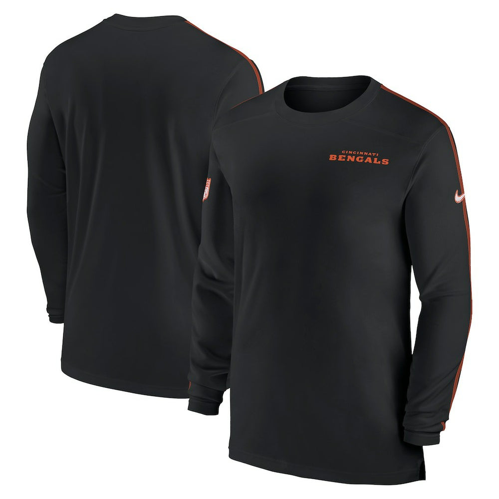 Sideline Coach UV Performance Long Sleeve T-Shirt - Cincinnati Bengals T-shirts
