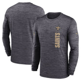 Sideline Velocity Dri-FIT Long Sleeve T-Shirt - New Orleans Saints T-shirts