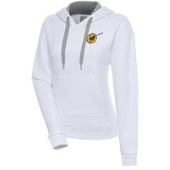 White San Diego Padres Antigua Women's Cooperstown Victory Pullover Hoodie