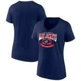 NHL Columbus Blue Jackets Women's Slapshot V-Neck T-Shirt