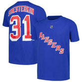 NHL Igor Shesterkin New York Rangers Youth Player Name & Number T-Shirt