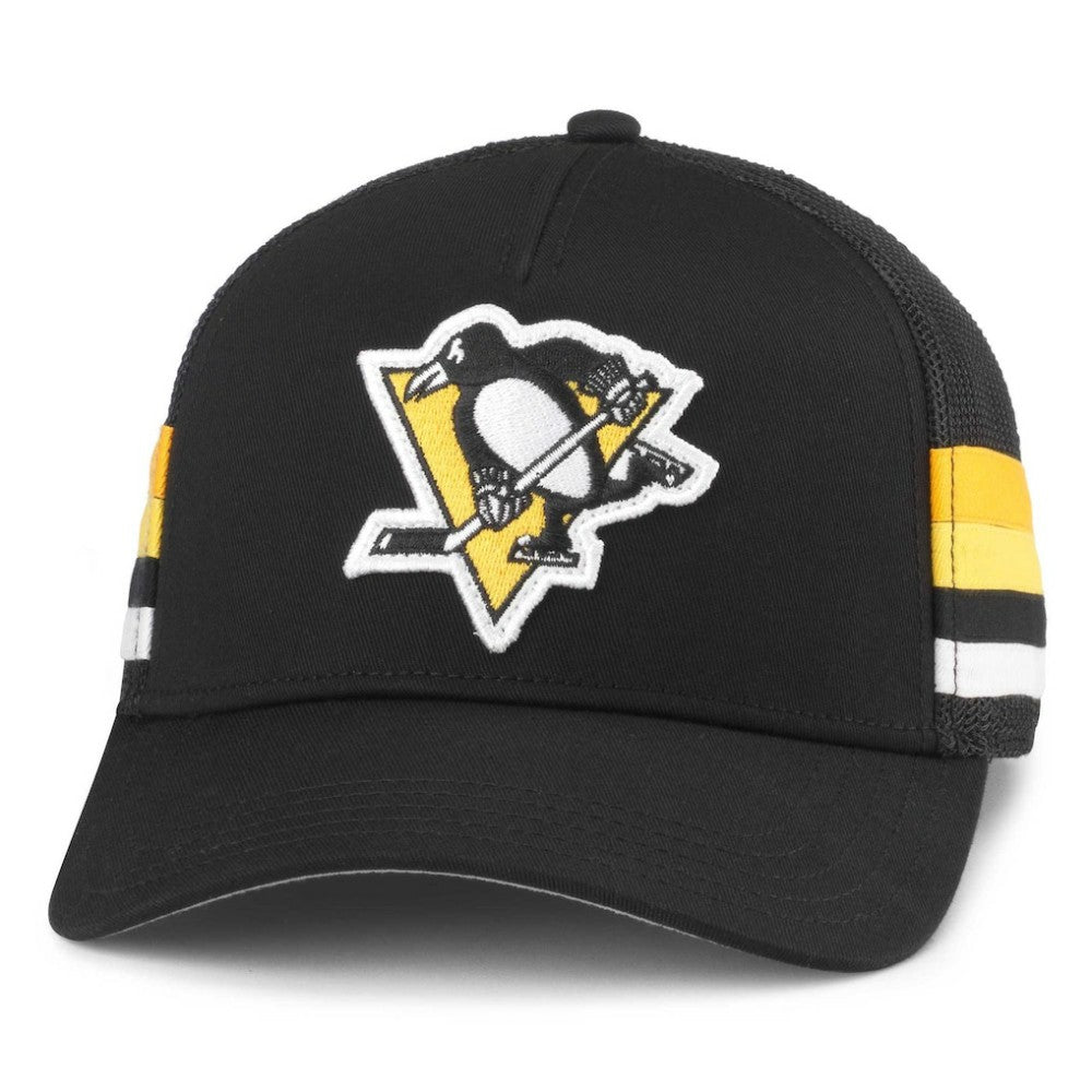 NHL Pittsburgh Penguins American Needle HotFoot Stripes Trucker Adjustable Hat