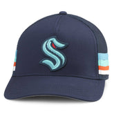 NHL Seattle Kraken American Needle HotFoot Stripes Trucker Adjustable Hat