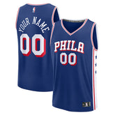 Fanatics Philadelphia 76ers Youth Fast Break Custom Replica Jersey