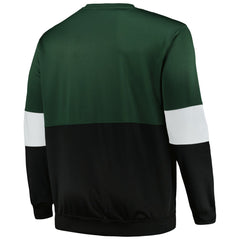 Fanatics Milwaukee Bucks Big & Tall Split Pullover Sweatshirt