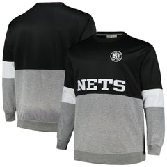 Fanatics Brooklyn Nets Big & Tall Split Pullover Sweatshirt