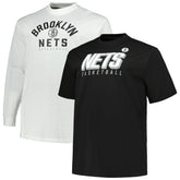 Fanatics Brooklyn Nets Big & Tall Short Sleeve & Long Sleeve T-Shirt Set