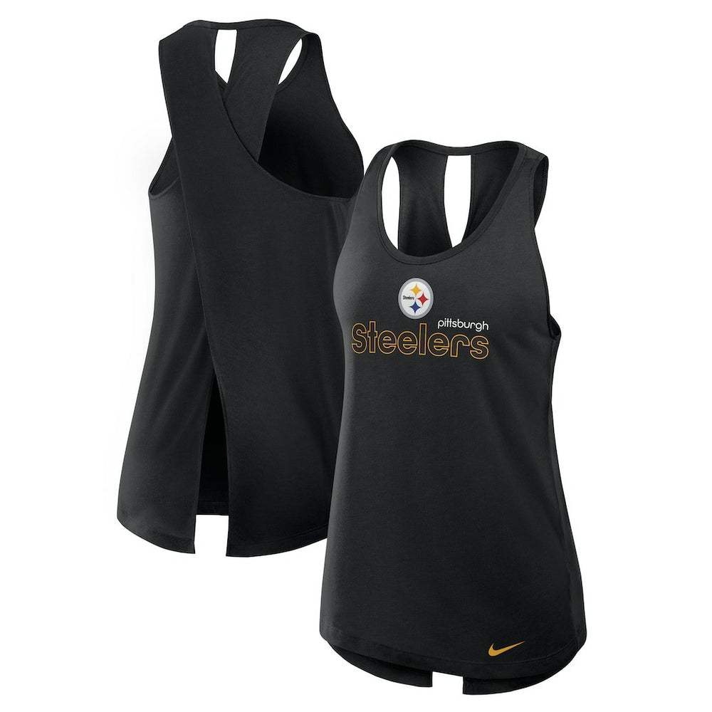 Women's Plus Size Performance Tank Top - Pittsburgh Steelers Tops